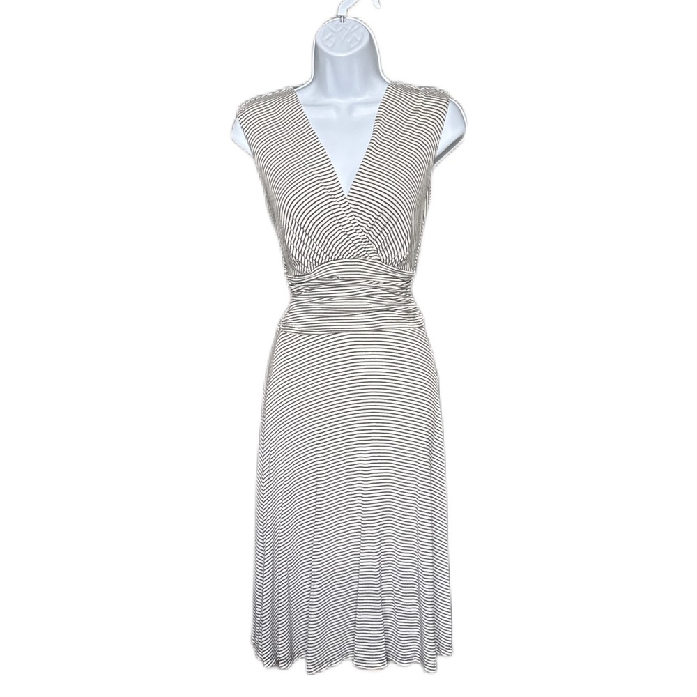 Gilli | Black and White Striped Dress